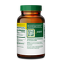 A brown MegaFood COQ10 200 mg + BioPerine bottle with a green cap features a nutrition label, QR code, high absorption and heart health info, and health disclaimers on a white and green background.
