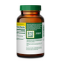 A brown MegaFood NAC (N-ACETYL-L-CYSTEINE) supplement bottle with a green cap and a mostly white and green label showing supplement facts, a QR code, caution details, and text about antioxidant and glutathione support.