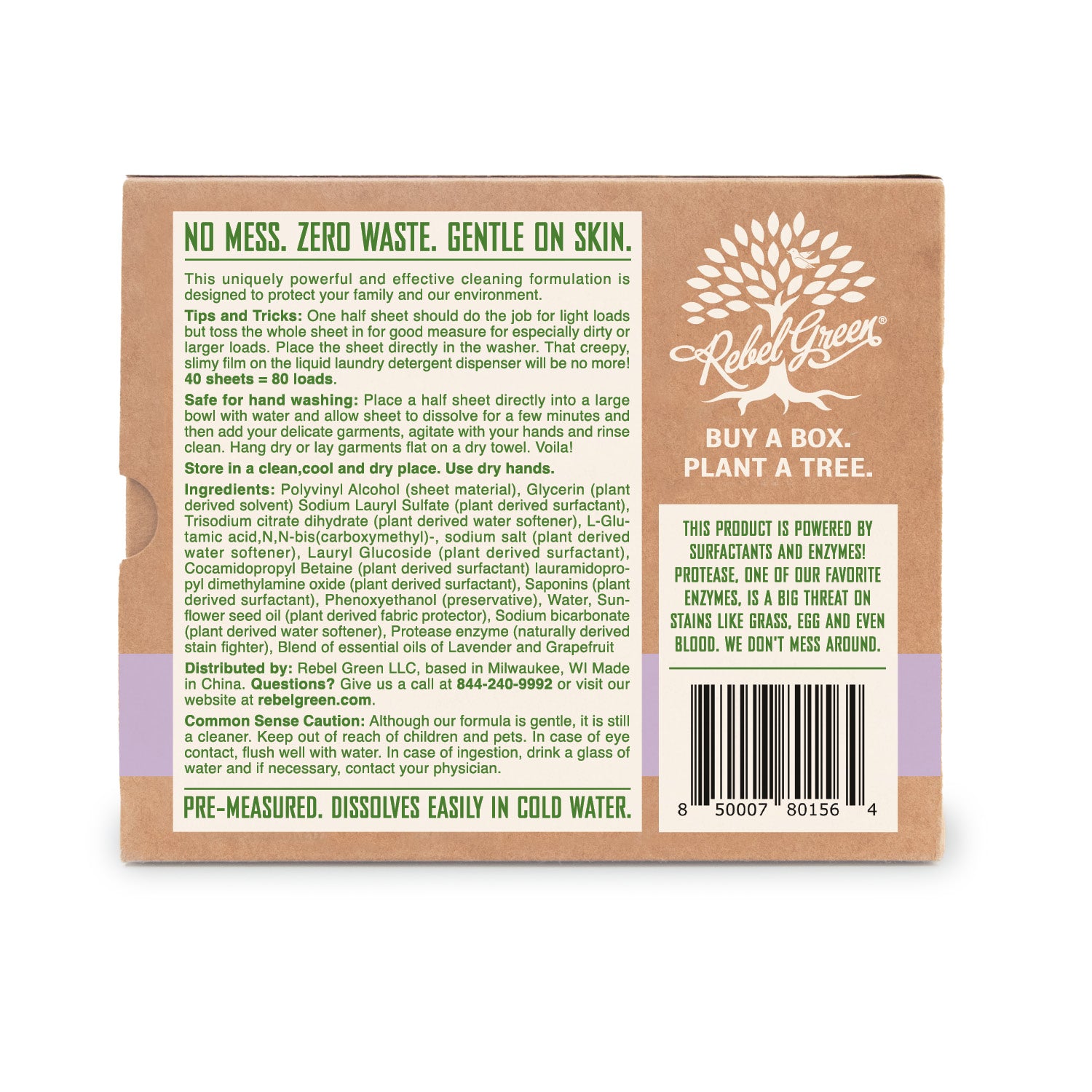Rebel Green Laundry Detergent Sheets - Thumbnail 2