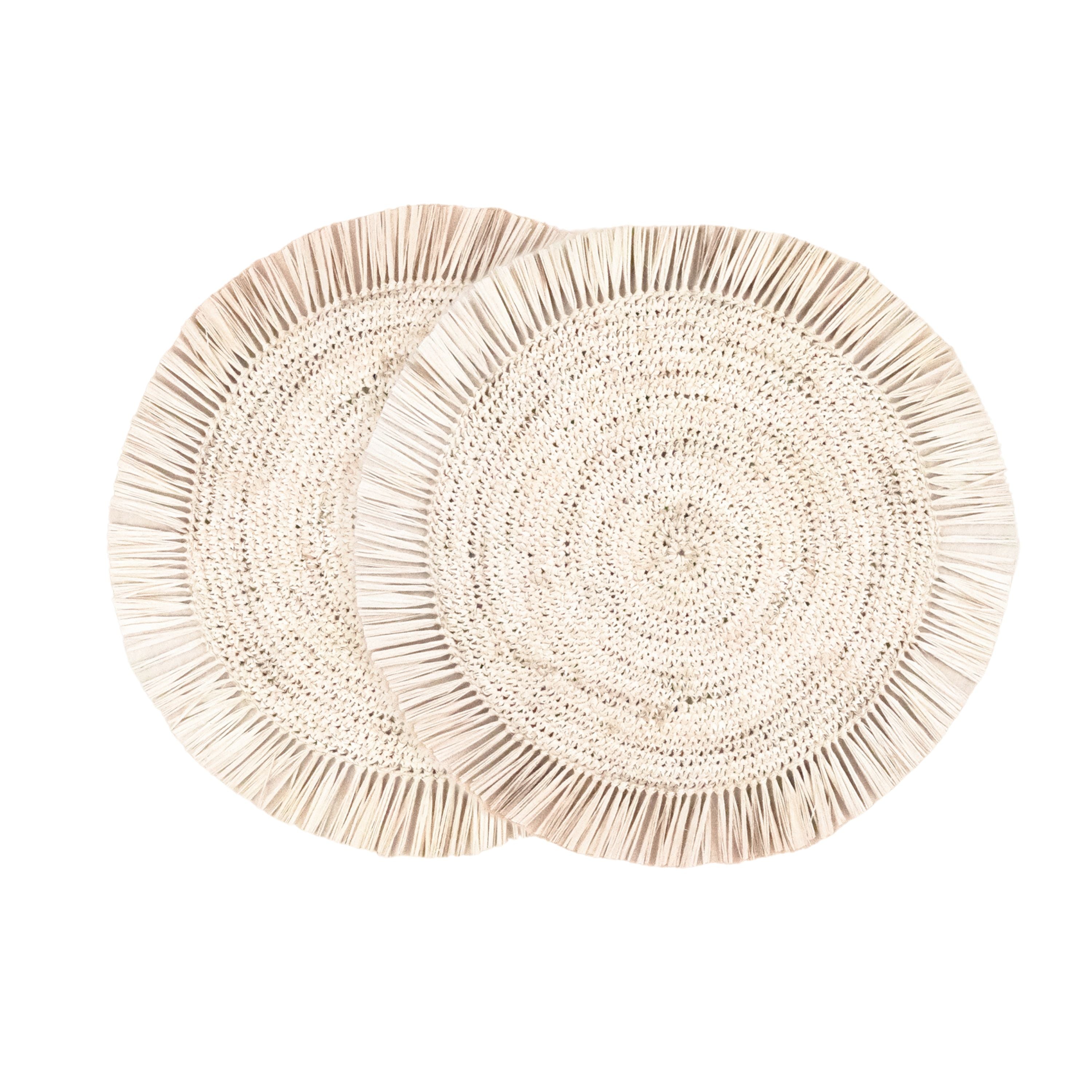 Likha Raffia Fringe Placemats - Thumbnail 2