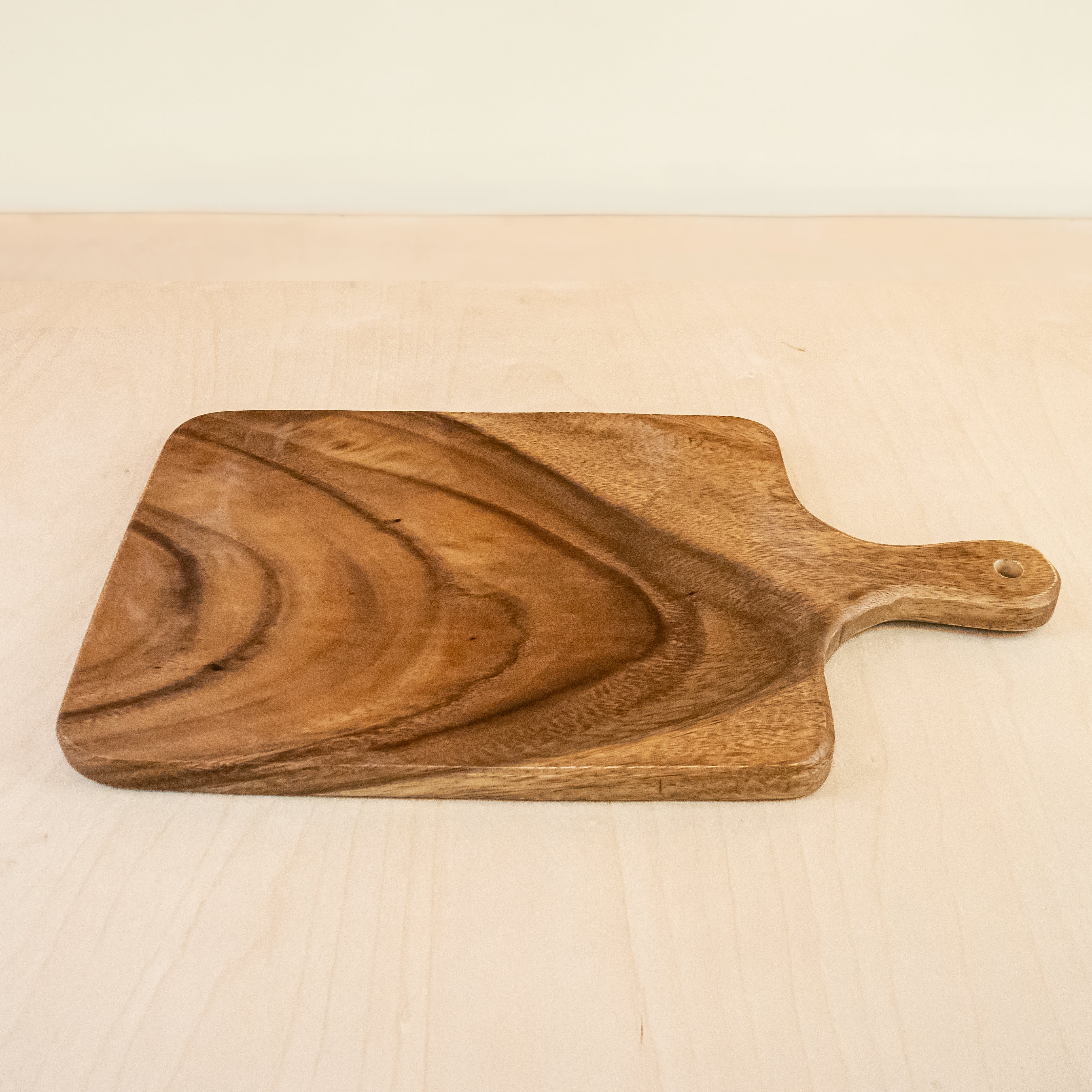 Acacia Cutting Board - Rectangle with handle - Thumbnail 3
