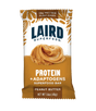 Laird Superfood Peanut Butter Protein Bars feature a peanut butter swirl on brown and white packaging and deliver 10g of plant protein per bar.