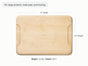 The Caraway 4 Piece Cutting Board Set features light, FSC-certified birch wood boards with rounded edges, each measuring 17" x 12" x 0.9", weighing just 3.5 lbs for easy handling—ideal for meal prep, large proteins, and hosting.