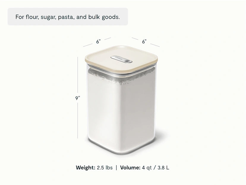 Glass Airtight Container, 4 qt - Thumbnail 4