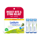Boiron Ledum Palustre 6C Meltaway Pellets + Bonus Pack—Insect Bite & Sting Relief—combine trusted homeopathic medicine for bug bites in a convenient value pack featuring three tubes plus one free, all naturally formulated to be non-drowsy and clearly labeled as such on the box.