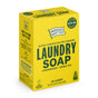 A yellow box of Ingredients Matter Laundry Soap Powder 30 Load in lemongrass green tea scent, labeled plastic-free and hypoallergenic, highlights its ultra-concentrated, easy-to-use, and eco-friendly laundry detergent benefits.