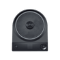 The SAKI Luna Electric Kettle Pro, photographed from above on a plain white background, features a black, modern design with a circular heating surface, a central knob for precise temperature control, a power button, and a digital display reminiscent of premium electric tea kettles with preset tea programs.