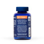A blue bottle of Trace Minerals Magnesium Glycinate, 120mg, with a blue cap features supplement facts, usage instructions, sleep support benefits, certification icons, and highlights calming effects and high bioavailable magnesium quality.