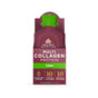 A packet of Ancient Nutrition Multi Collagen Protein Gel Packs in lime flavor, with fermented eggshell membrane collagen for joints. The green and maroon pack highlights 10 collagen types, 10g collagen, and hydrolyzed peptides on the front.