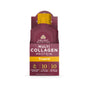 A box of Ancient Nutrition Multi Collagen Protein Gel Packs in tropical flavor, with single-serve packets, featuring 10 types of hydrolyzed collagen (10g/serving) and providing joint support.