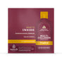 Front of a maroon and yellow Ancient Nutrition Multi Collagen Protein Gel Packs box, tropical flavor. Contains a multi collagen complex with 10 types of hydrolyzed collagen, 100% DV vitamin C, fermented eggshell membrane, and joint support.