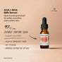 A bottle of The Winter Hydration Gift Set serum with a dropper cap, alongside text highlighting its 97% clinical improvement rate, 14 active ingredients, and benefits for soft, radiant skin.