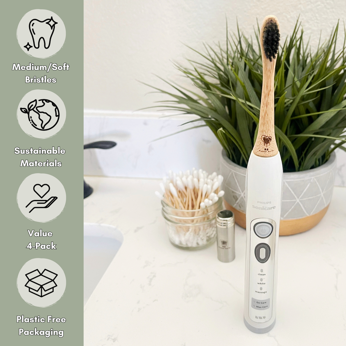 Me Mother Earth Electric Toothbrush Heads - Thumbnail 4