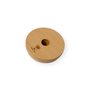 The Me Mother Earth Bamboo Mason Jar Lid is round and flat with a straw hole and simple logo, shown on a white background.