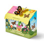 The Magical Minds Garden Kits by Modern Sprout come in a vibrant box adorned with flowers, butterflies, and a fairy house. This enchanting kids’ garden set features a 3D butterfly on top and includes text encouraging organic growing and nurturing flowers to support pollinators.