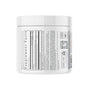 A white Codeage Liposomal Magnesium Glycinate 240 Capsules container displays its side label with Supplement Facts, ingredients like magnesium bisglycinate chelate, a barcode, NSF certification, recycling icons, and storage instructions in black text.