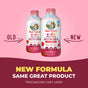 Old and new bottles of MaryRuth’s Kids Morning Multivitamin Liquid shown with arrows, accompanied by text stating the new formula provides the same great product for immune support.