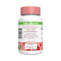 MaryRuths Kids Probiotic Gummies, Strawberry, 60 ct come in a white plastic bottle with a pink cap and USDA Organic label. The back displays dosage for ages 2-13, digestive health warnings, contact info, and strawberry illustrations.
