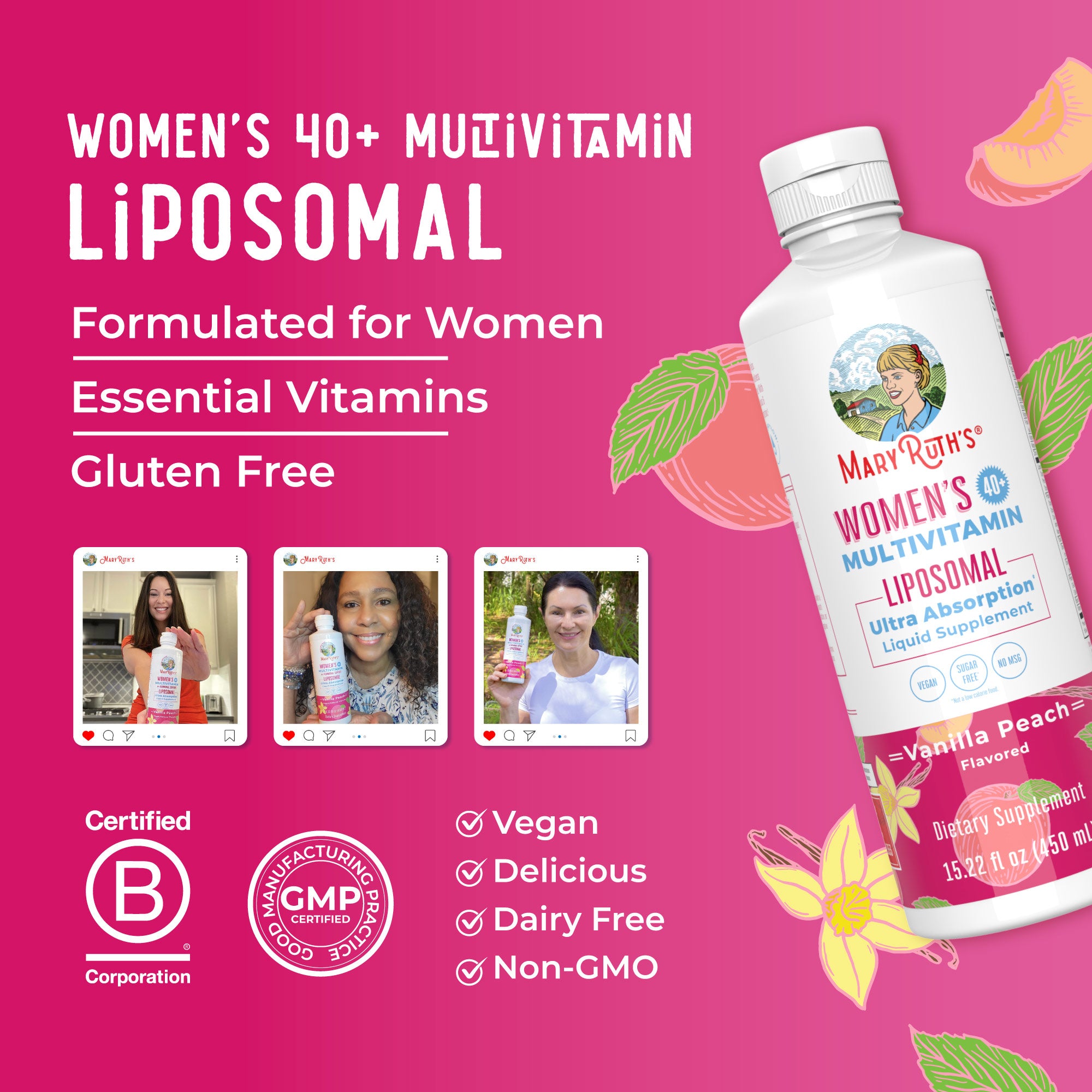 MaryRuth's Women's 40+ Multivitamin Liposomal