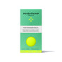 A green box from Pedestrian Project contains Foot Massage Balls—yellow, natural rubber acupressure balls for foot relaxation and stress relief.