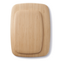 Two Classic Bamboo Cutting Boards by Bambu, both rectangular with rounded corners, are stacked against a white background. The smaller handcrafted board sits slightly off-center atop the larger one.