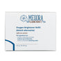 A white box labeled "Oxygen Brightener Refill" by Meliora, an eco-friendly laundry booster and bleach alternative. Highlights ingredients, refills one canister. Net weight: 2 lb (907 g).