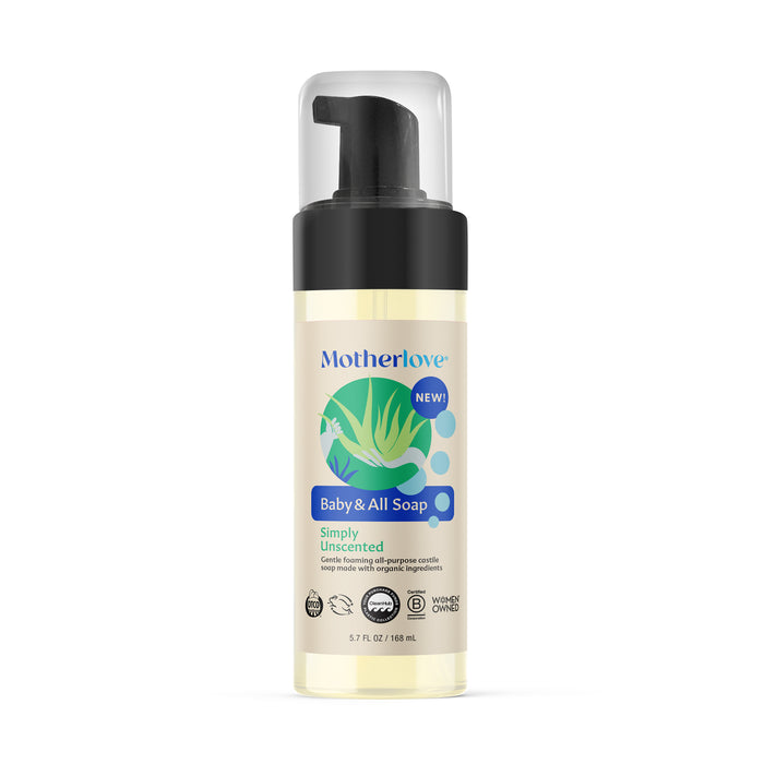 A jar of Motherlove Green Salve features a green label with leaf designs. Made with organic herbs, this soothing ointment comes in a 1 oz (30 ml) container and is intended for gentle, natural care.