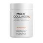 Codeage Multi Collagen is a white-labeled container with 90 veggie capsules featuring 5 hydrolyzed collagen types, amla berry, and ashwagandha. This dietary supplement offers multi collagen benefits.