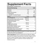 Cymbiotika Liposomal NAD+ Packets - Healthy Aging + Longevity feature a Supplement Facts label detailing nutrients such as niacin, caffeine, Liposomal NAD+, lutein, zeaxanthin, and more—including per serving amounts and % Daily Values—to support energy metabolism and cellular function. A list of additional organic ingredients is also provided below the nutrition panel.