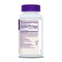 A white bottle with a purple cap of Natrol Vitamin B-12 5000mcg Fast Dissolve Tablets shows the supplement facts label, highlighting energy metabolism benefits, dosage instructions, ingredient list, manufacturer info, and allergy warnings.