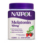 Natrol Melatonin 10mg Gummies come in a strawberry flavor with a purple lid. Each bottle contains 90 gummies designed to help you fall asleep faster, stay asleep longer, and wake up refreshed.