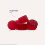Five red Natrol Kids Melatonin 1mg Gummies are arranged on a plain background, indicating a melatonin supplement for kids. Text below clarifies the image is for illustration purposes only.