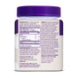 The back of a Natrol Kids Melatonin 1mg Gummies bottle with a purple cap displays suggested use, supplement facts, ingredients, warnings, and manufacturer info in white and purple text—a trusted childrens sleep aid.