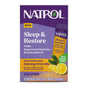 Natrol Sleep & Restore Powders in Lemon Chamomile flavor come in a box of 10 stick packs. This drug-free bedtime drink features GABA, Magnesium Glycinate, and Melatonin to help you relax and unwind at night.