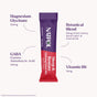 Natrol Sleep & Restore Powders is a cherry berry flavored sleep supplement featuring 100mg Magnesium Glycinate, 100mg GABA, 25mg Botanical Blend, and 10mg Vitamin B6 in every calming drink mix packet.