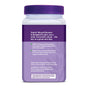 A purple bottle labeled Natrol Sleep & Restore Gummies Non-Melatonin highlights GABA, magnesium, and a botanical blend for better sleep. This drug-free aid lists benefits and a disclaimer on the back label.