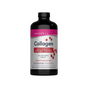 A bottle of NeoCell Collagen Peptides, designed for skin, hair, and nail support. The dark bottle has a pink and white label that highlights Advanced BioActive Collagen Peptides in a tasty pomegranate flavor.