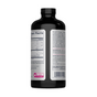 A black NeoCell Collagen Peptides bottle features a white label with supplement facts, collagen ingredients, usage directions, and a “No Gluten or Wheat” icon for Skin Hair Nails health. The barcode is on the right side of the label.