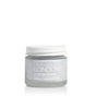 A small frosted glass jar with a white lid, labeled Naturally London Nourishing Foot Butter, sits centered on a white background. This moisturizing foot cream is ideal for softening and repairing dry feet.
