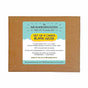 A recyclable cardboard box labeled “The Neighborgoods, Set of 8 Cards - Peas on Earth” highlights recycled materials, eco-friendly vegetable-based inks, and states “Made in the USA in Washington DC.”.