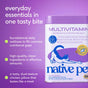 A container of Native Pet Whole Body Health Multivitamin for Cats displayed alongside text highlighting its clean ingredients and support for feline immune health.