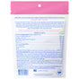 Back of Native Pet Skin and Coat Chews Supplement for Dogs package displaying health benefits, product facts, biotin among ingredients, directions, storage info, and barcode. Highlights skin and coat support for dogs with air-dried chews.