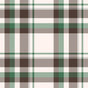 The Set of 10 Reusable Gift Bags - Tartan by Waste Free Celebrations features a classic plaid with brown, black, and green lines on white, forming squares—perfect for eco-friendly gift wrapping.
