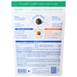 Back of a bag of Native Pet Allergy Chews Supplement for Dogs displays ingredients, product facts, and key benefits. It highlights immune system support for dogs with itchy skin or seasonal allergies and features a comparison between air-dried chews and soft chews, along with a detailed list of active and inactive ingredients.