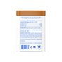 A white canister with a brown lid from Native Pet features product facts, ingredients, feeding directions, and a barcode on the back label. Blue and orange text stands out against the white background. This Beef Bone Broth Topper for Dogs is a nutritional supplement powder specially formulated with collagen to support joint health and overall wellness as a nutritious dog food topper.