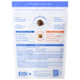 Back of a Native Pet Calm Chews Supplement for Dogs package displaying product details, benefits of air-dried and soft chews such as these Calm dog chews, active and inactive ingredients, usage directions, and a barcode at the bottom. The design features mostly white with blue and orange accents—ideal for air-dried chicken chews or other dog anxiety relief supplements.