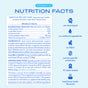 Nutrition facts label for Native Pet Probiotic Digestive Supplement for Dogs, displaying ingredients and key nutrients. The packaging features icons and text highlighting veterinarian-developed formula, no artificial ingredients, no fillers, canine-specific formulation, taste-tested quality, and beef bone broth flavor. Specially formulated to support gut health and digestive wellness in dogs with every serving.