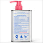 A metal pump bottle with a pink dispenser labeled “Wild-Caught Alaskan Sockeye Salmon Oil” by Native Pet. The label specifies it is a dog supplement made from wild-caught sockeye salmon and features omega-3 fatty acids, as well as detailed feeding directions. Highlighted benefits include support for skin, heart, joint, and brain health. Icons show that the product contains no soy, dairy, or artificial ingredients.