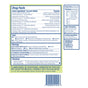 Drug facts label on a box of Boiron NauseaCalm Meltaway Tablets, listing active and inactive ingredients, directions for use, warnings, and manufacturer details. Includes information about usage for nausea relief and upset stomach. A barcode appears at the bottom along with a green disclaimer about traditional homeopathic practices.