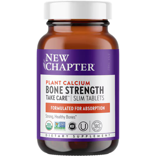 A brown bottle labeled New Chapter Every Woman™s One Daily Multivitamin features a purple and white design, highlights immune, energy, stress & beauty support, displays dietary supplement certifications, and complements an organic wellness routine.